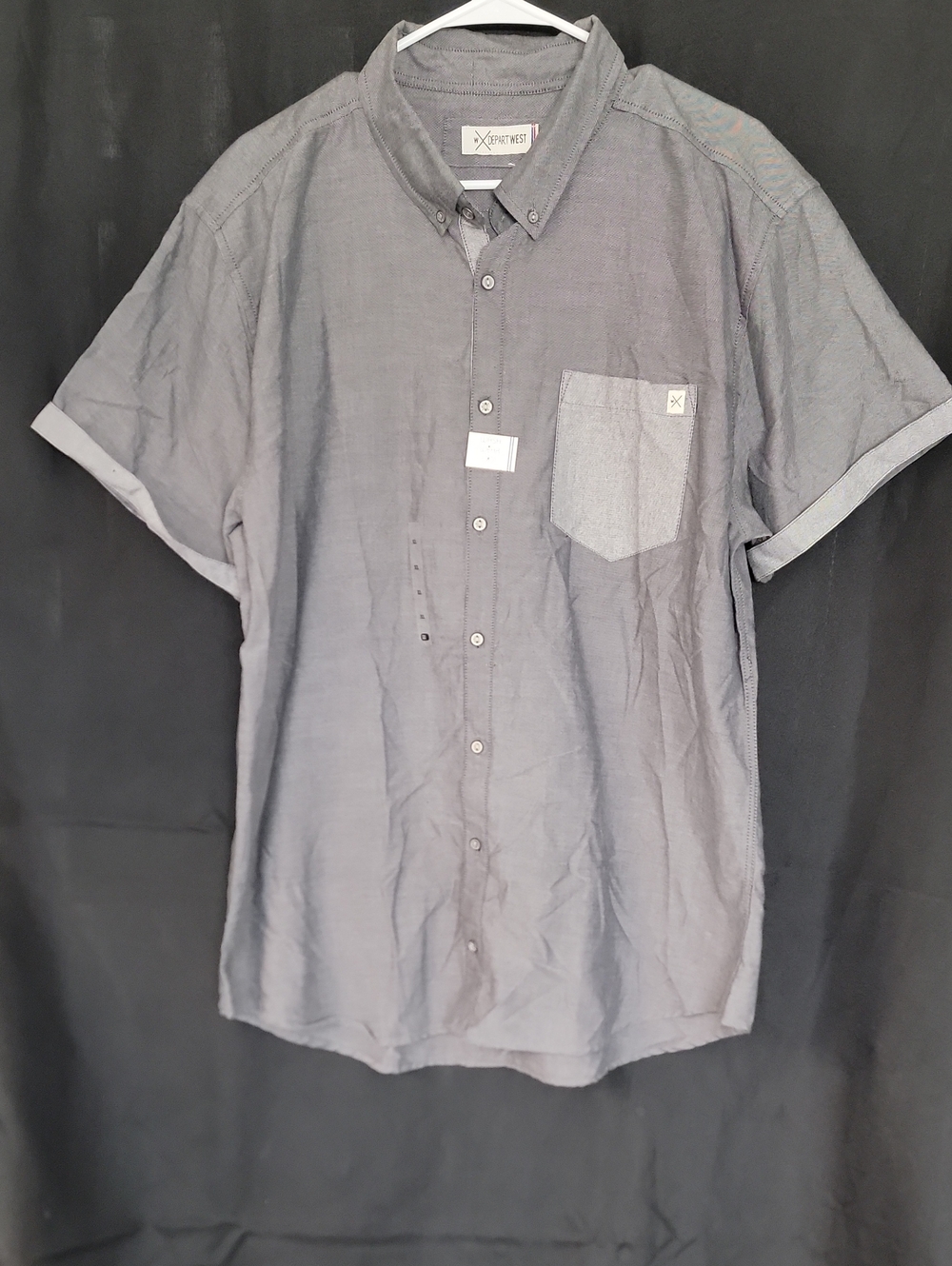 Northwest Men’s Short Sleeve Button-Down Shirt - Gray